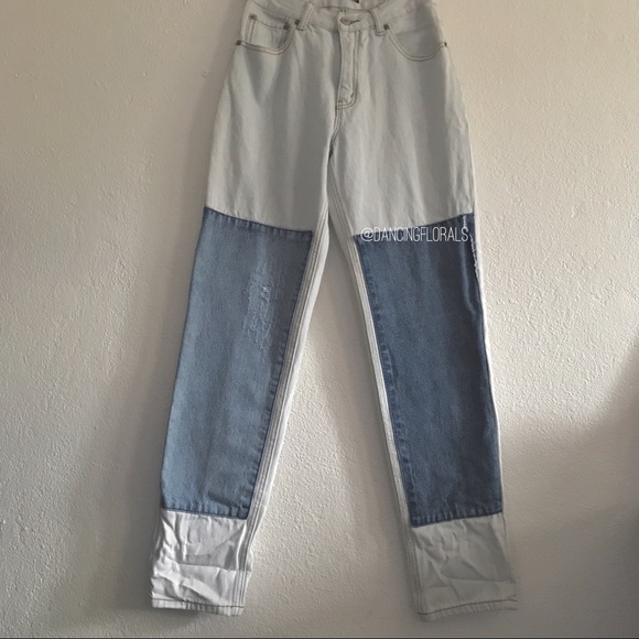 Brandy Melville Kenzo patch denim jeans - Picture 4 of 6
